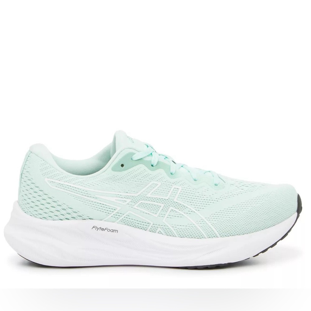 Asics Mint Green and White Women's Running Shoes
